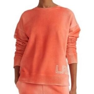 Lauren Ralph Lauren Logo French Terry Pullover Hyannis Port Orange Size XL